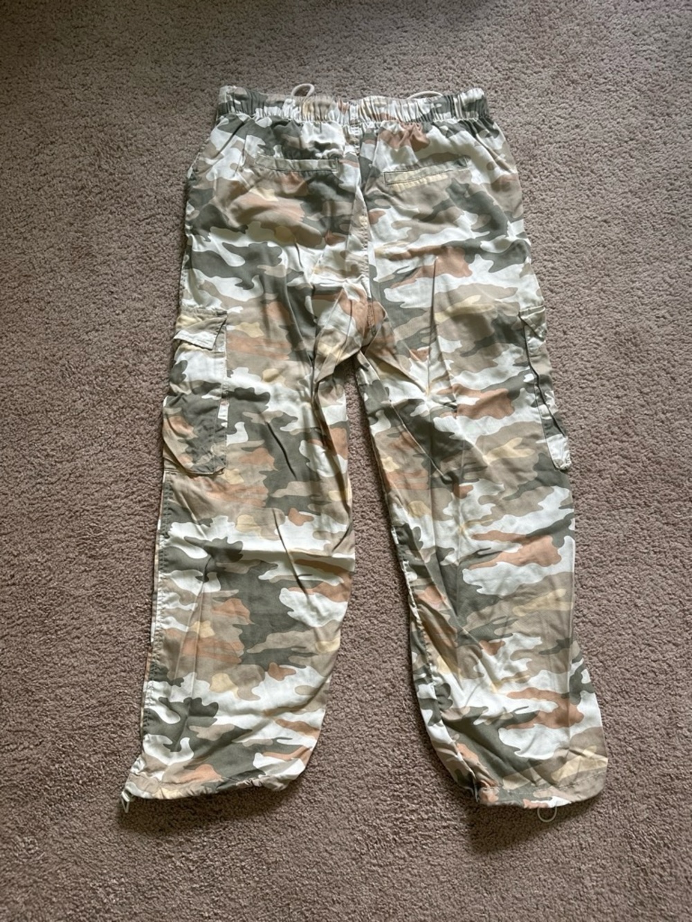 Target Women's Camouflage Cargo Trousers - Tan/Green/Cream